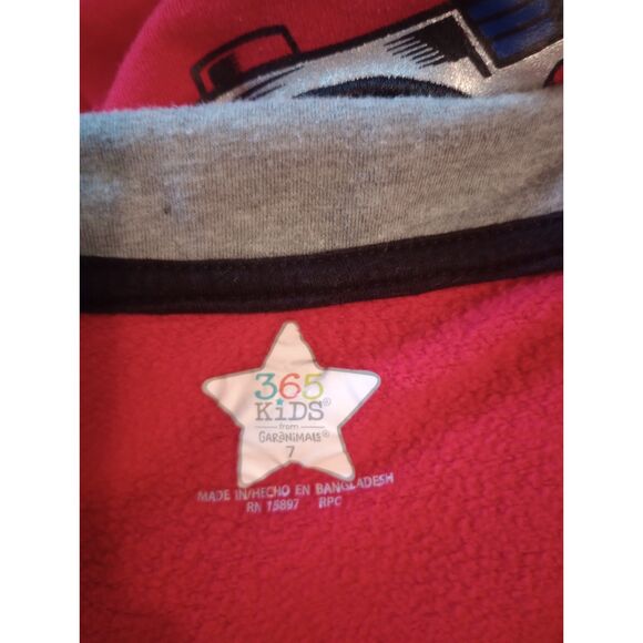 365 Kids Boy's Size 7 Red Robot Hoodie - Picture 5 of 6